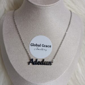 Necklace with a customized name