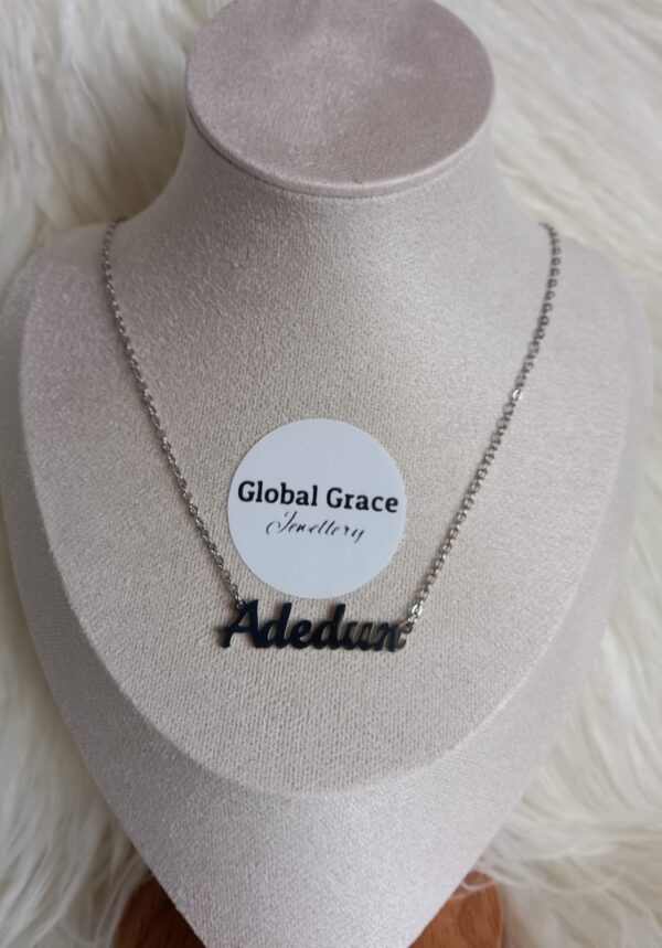 Necklace with a customized name