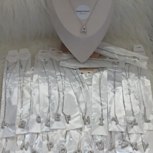 Zirconia Initial Pendant Necklace