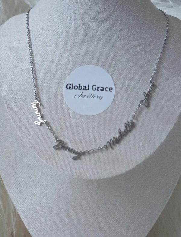 Multiple Name Pendant Necklace - Image 5