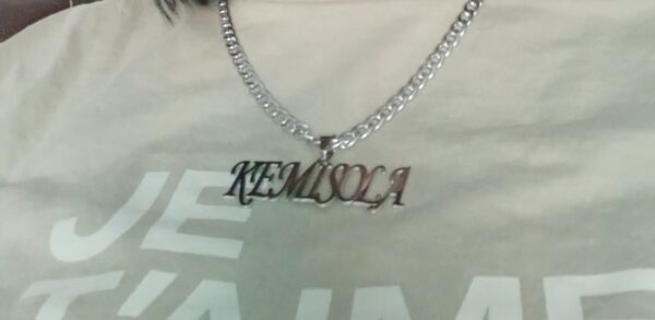 Cuban Customised Pendant Necklace – Bold & Personalised - Image 2
